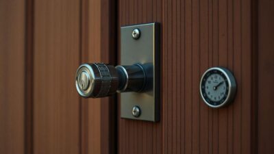 Como avaliar segurança da porta com trava