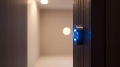 Trava de porta inteligente garante sua segurança