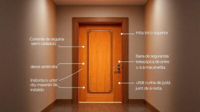 Como trancar porta sem cadeado